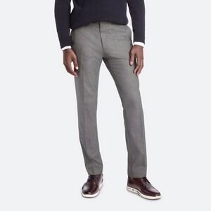 Kenneth‎ Cole Reaction Dress Pants Mens 33x30 Gray Straight Leg Stretch Slim Fit